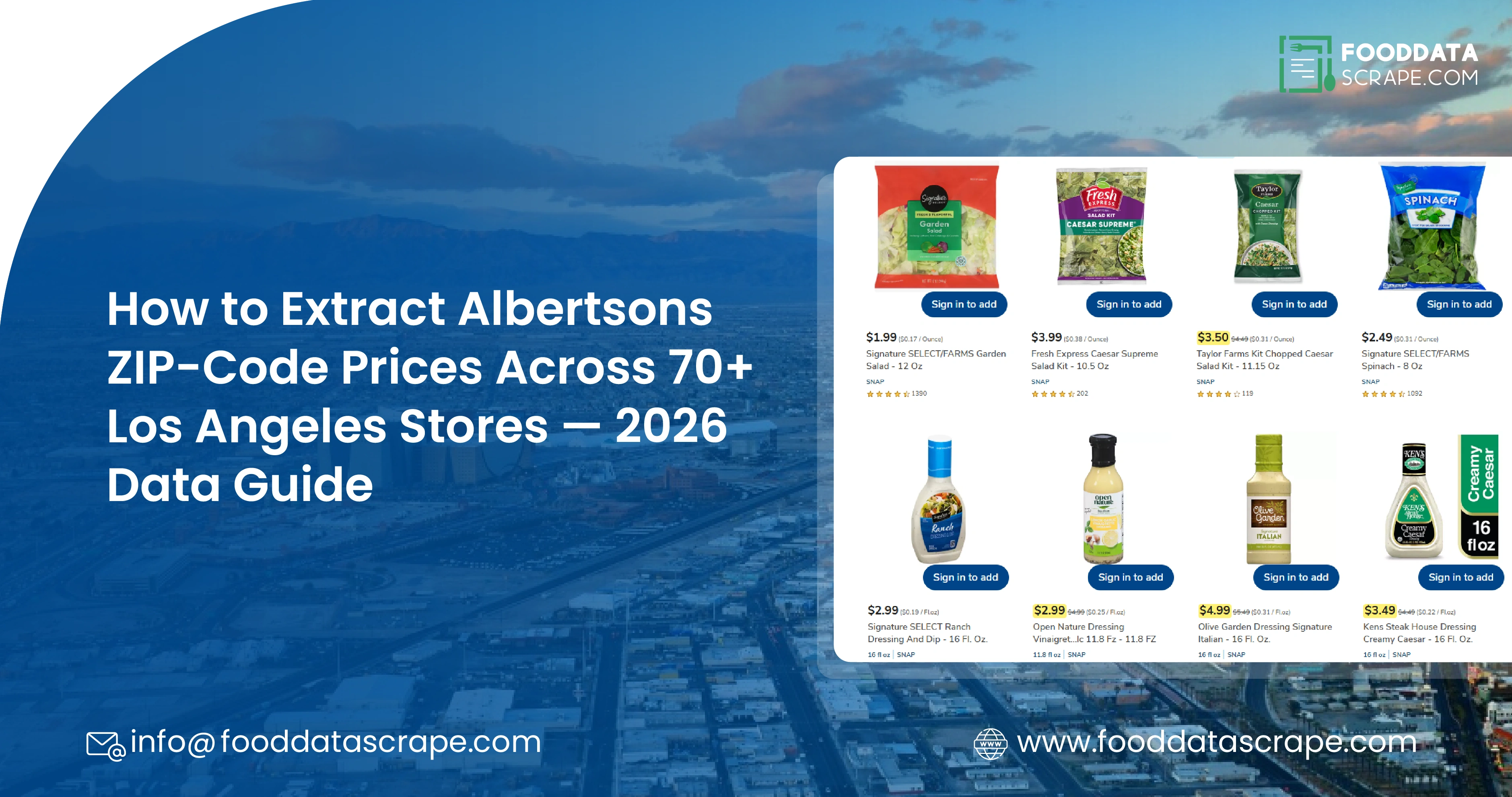 How to Extract Albertsons ZIP-Code Prices Across 70+ Los Angeles Stores — 2026 Data Guide